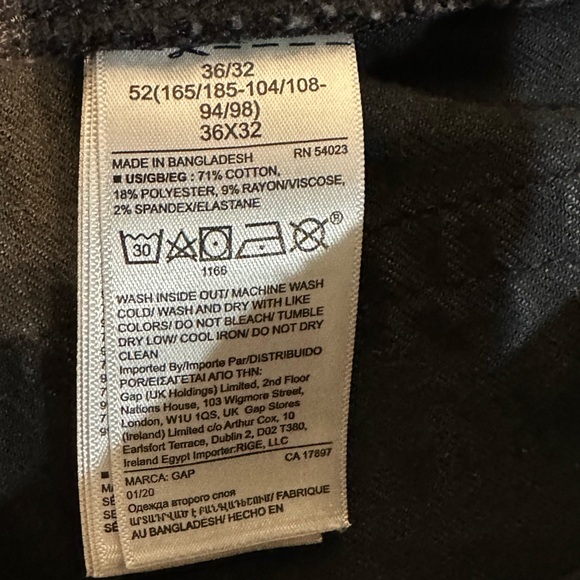 Men’s Gap jeans 36 x32 - Picture 8 of 8